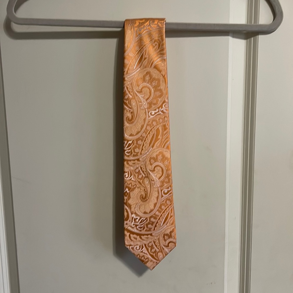 Michael Kors Creamsicle Paisley Tie